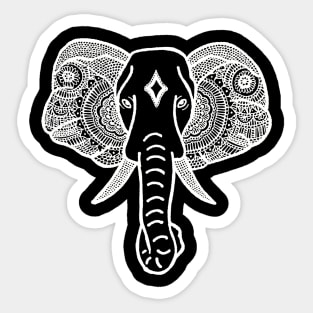 Elephant (Design on Front) Sticker